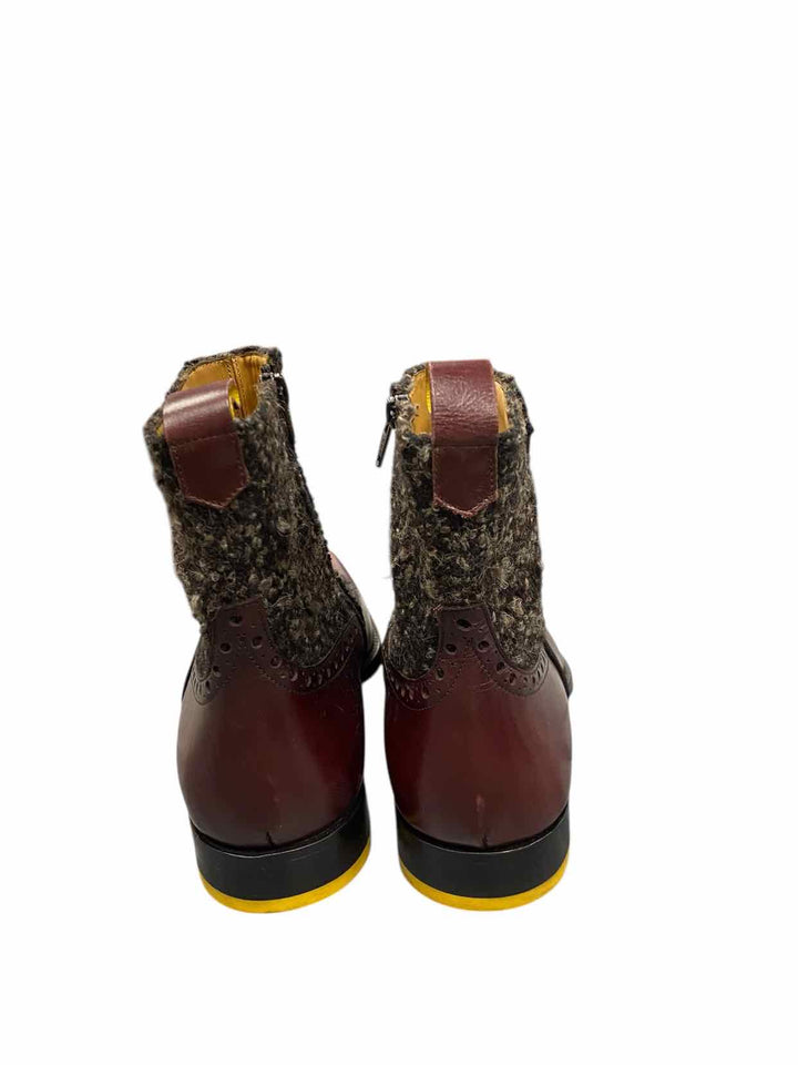John Fluevog Shoe Size 10 Leather Rufus Magoo Quincy Boots(Ankle)