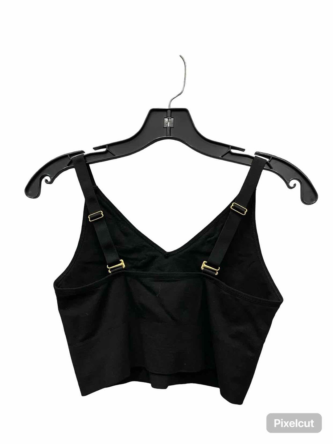 Branwyn Size M Black Merino Blend Athletic Bra