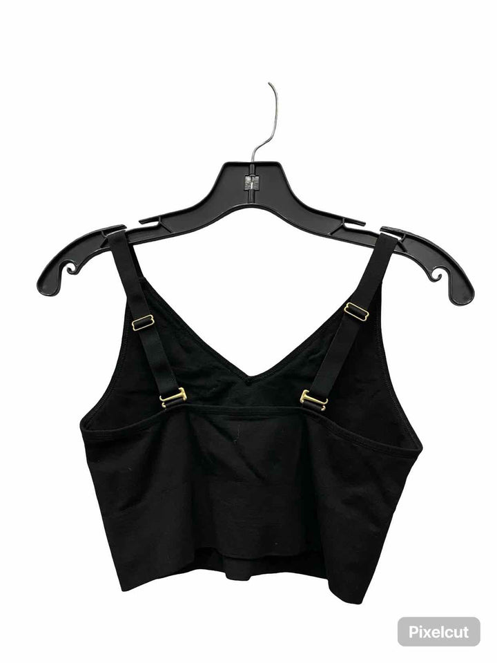 Branwyn Size M Black Merino Blend Athletic Bra
