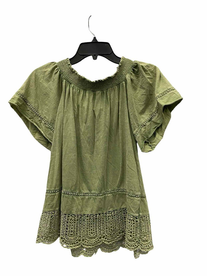 Sundance Size S Green Short Sleeve Shirts