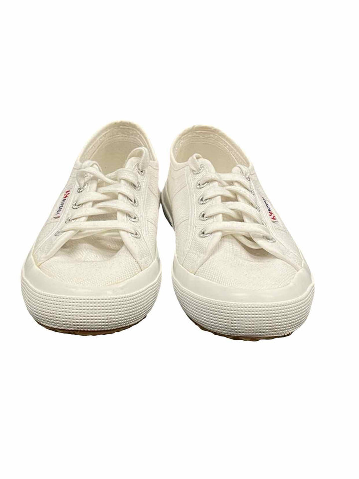 Superga Shoe Size 6 White Canvas Cotu Classic Sneakers