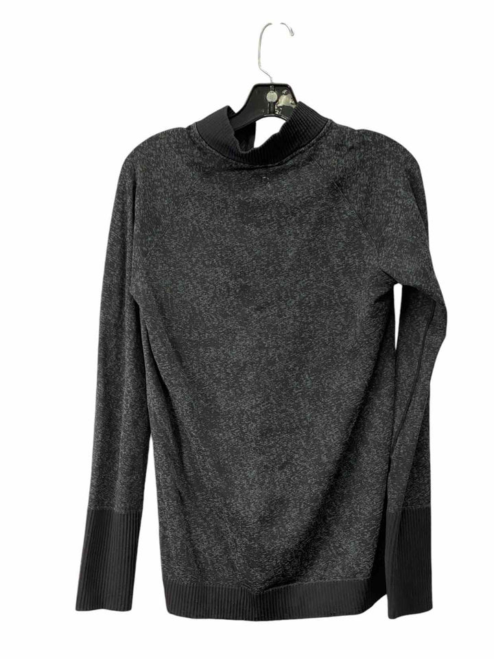 Lululemon Size S Black Granite Print Athletic Long Sleeve