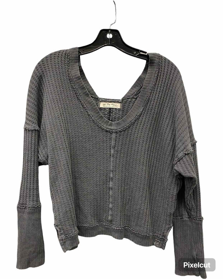We the Free Size S Grey Long Sleeve Shirts
