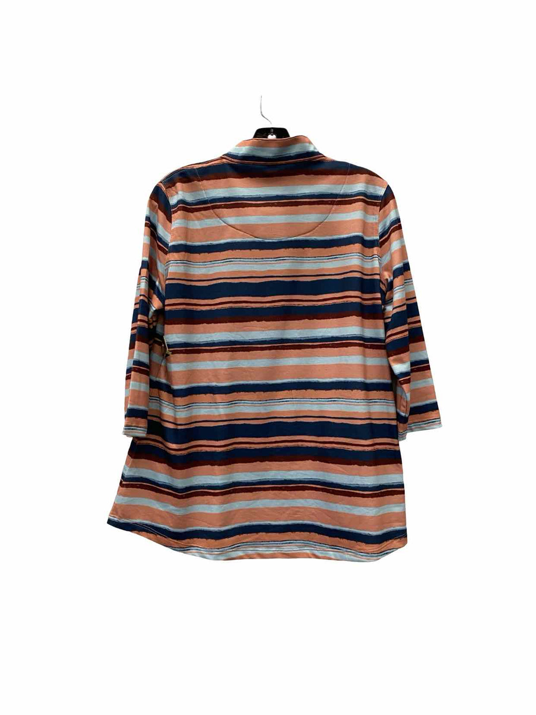 Multiples Size M Peach Blue Long Sleeve Shirts
