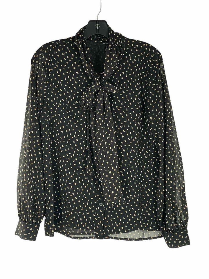 Halogen Size XS Black & Brown print Long Sleeve Shirts