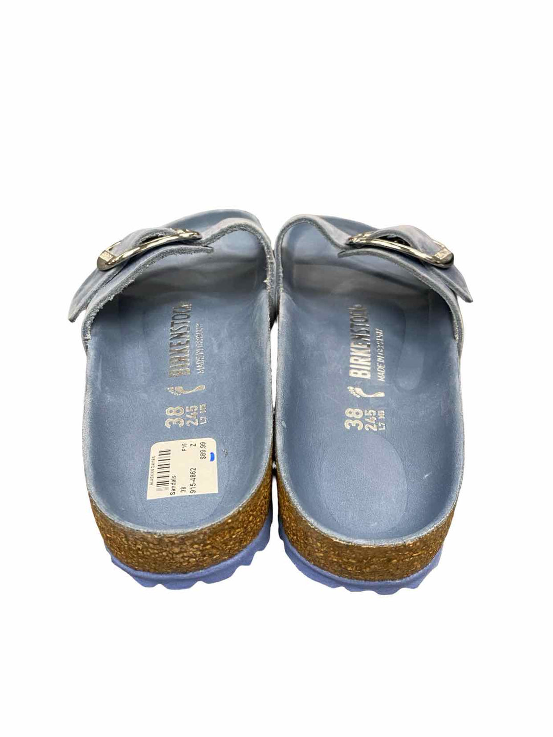 Birkenstock Shoe Size 38 Blue Madrid Big Buckle Sandals