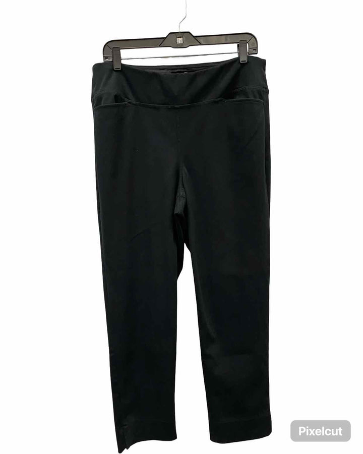 J Jill Size L Black Smooth Fit Pants