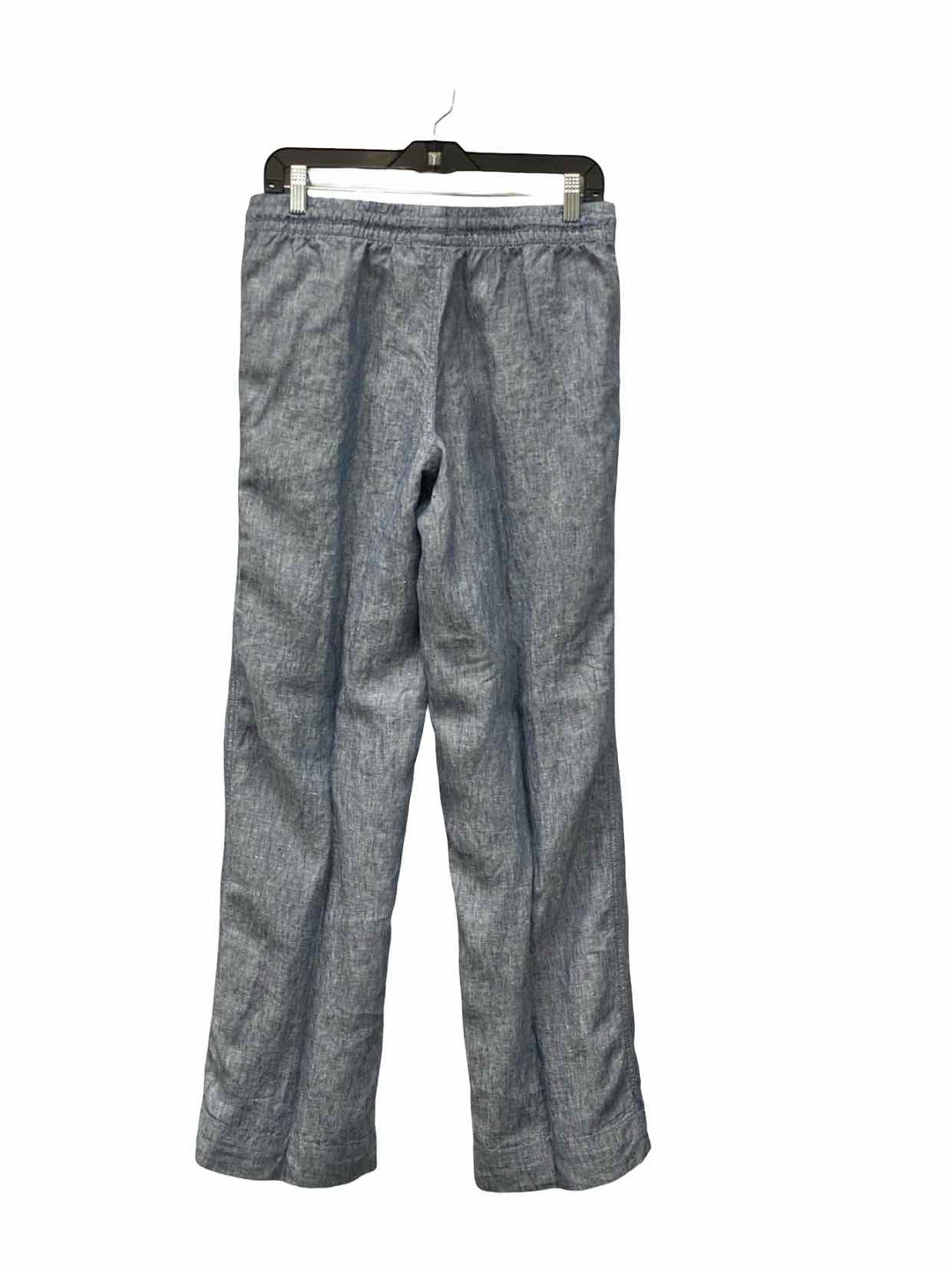 LL Bean Size 10 Blue 100% Linen Pants