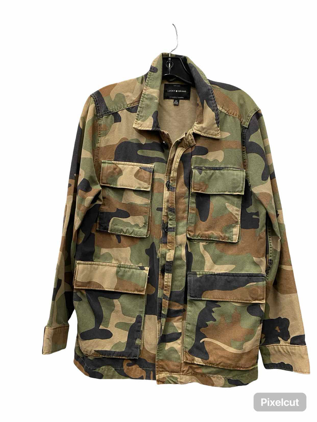 Lucky Brand Size S Green camo print Jacket
