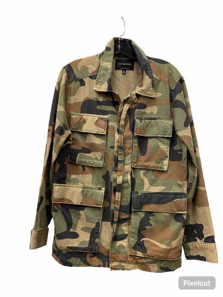 Lucky Brand Size S Green camo print Jacket