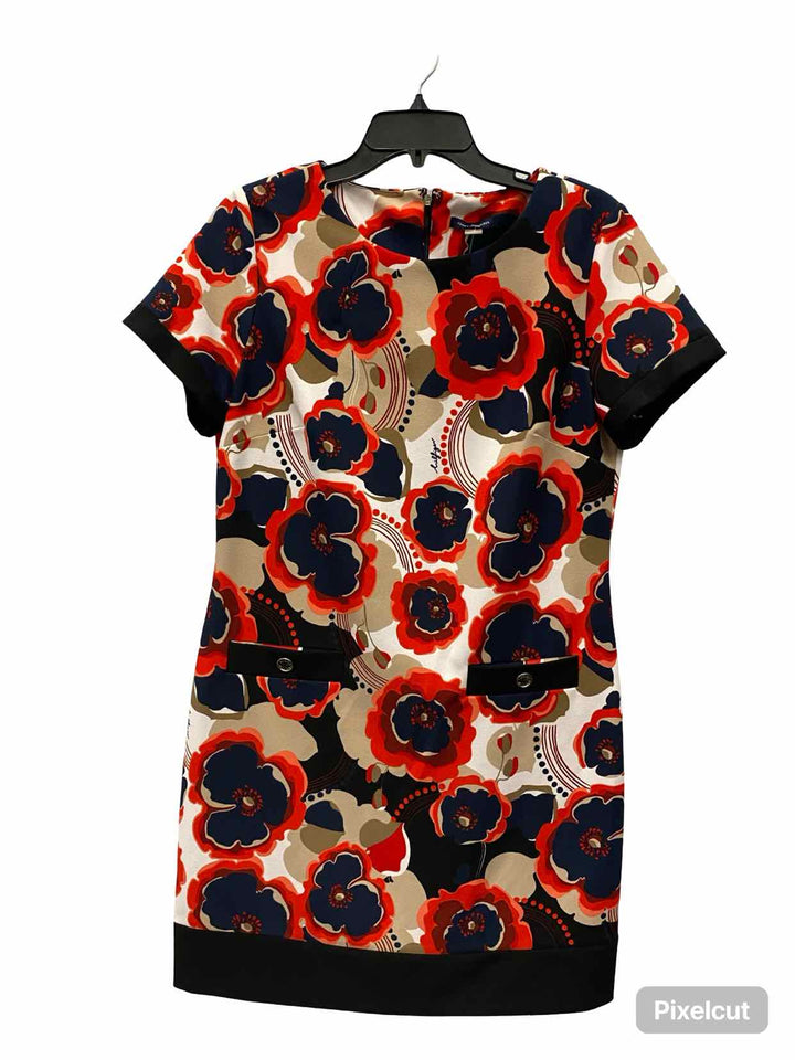 Tommy Hilfiger Size 12 Red Blue Print Dress