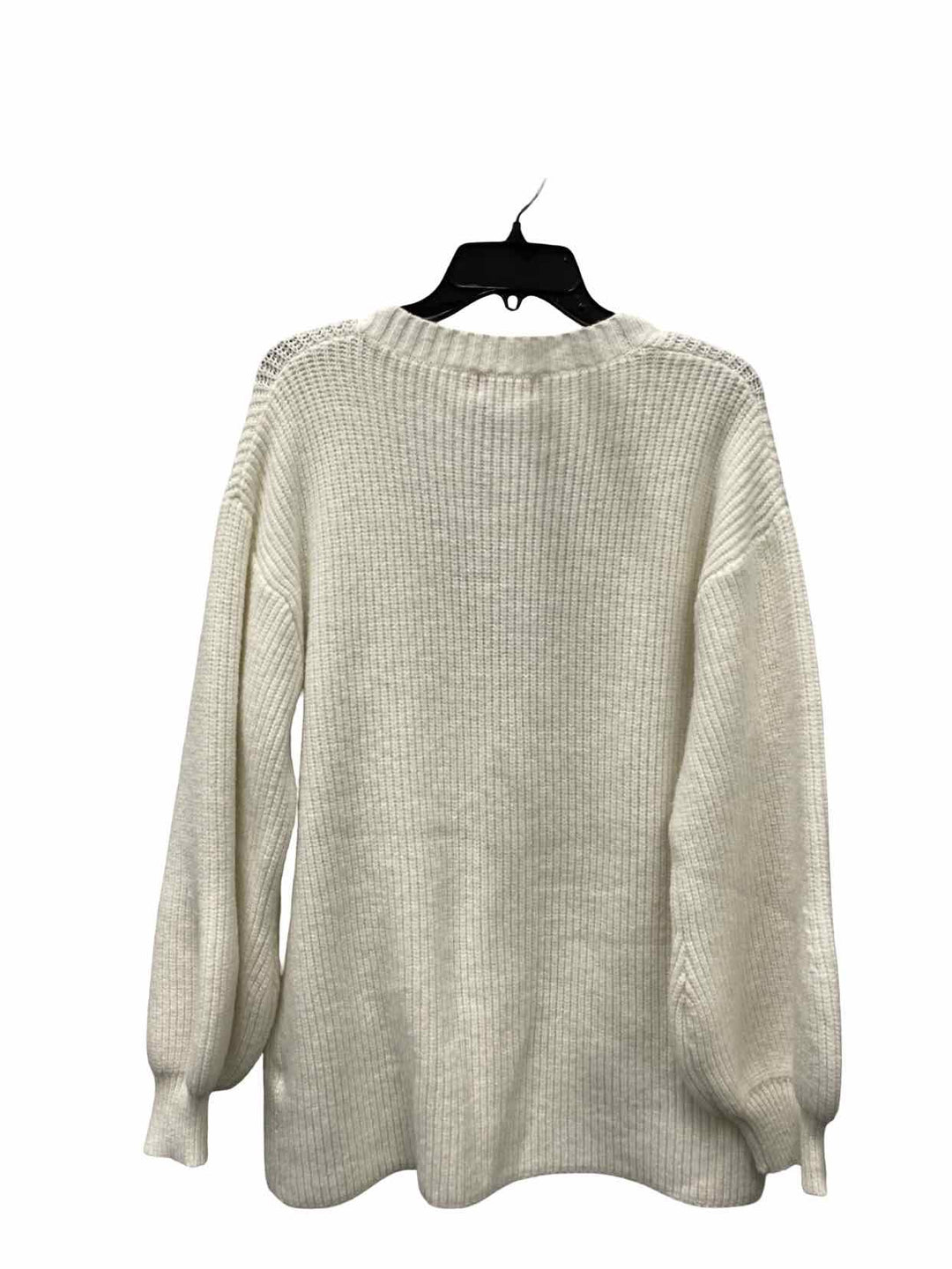 Edikted Size M White Knit Sweater