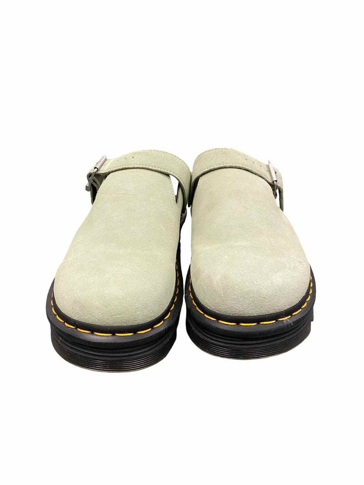 Dr. Marten Shoe Size 11 Sage Green Suede Slingback Platform Mules