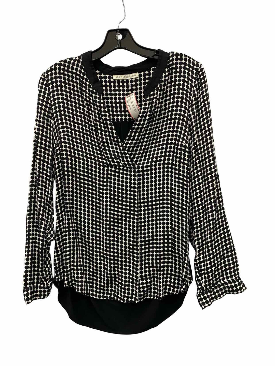 Daniel Rainn Size M Black White Circles Long Sleeve Shirts