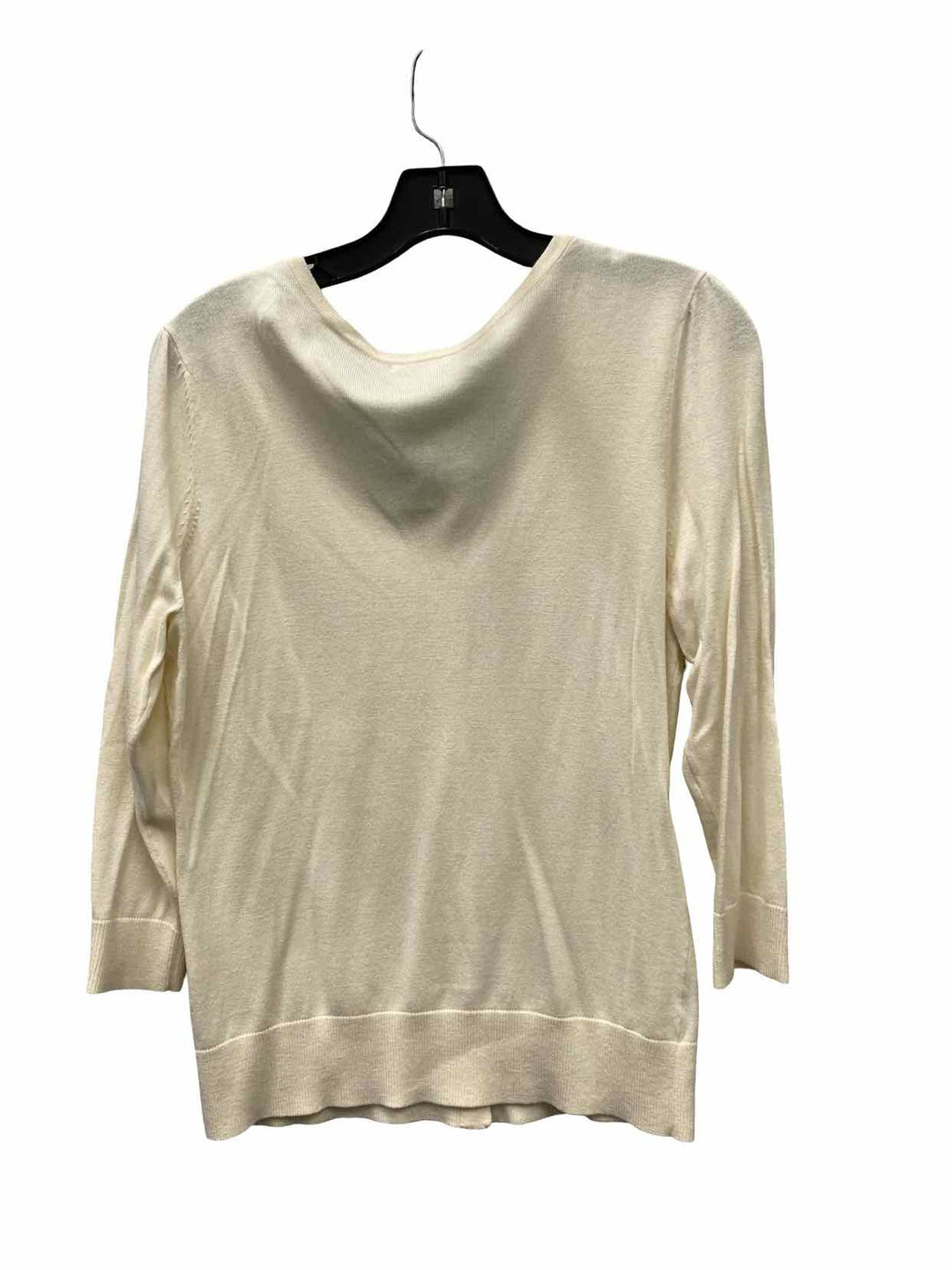 Halogen Size L Cream Long Sleeve Shirts