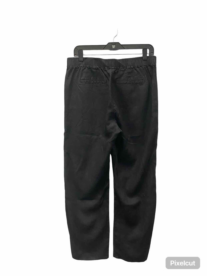 Vince Camuto Size M Black 100% Linen Pants