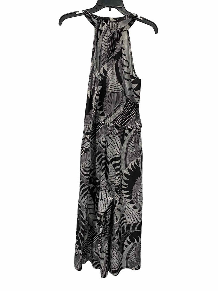 Athleta Size S/M Black Gray Print Dress