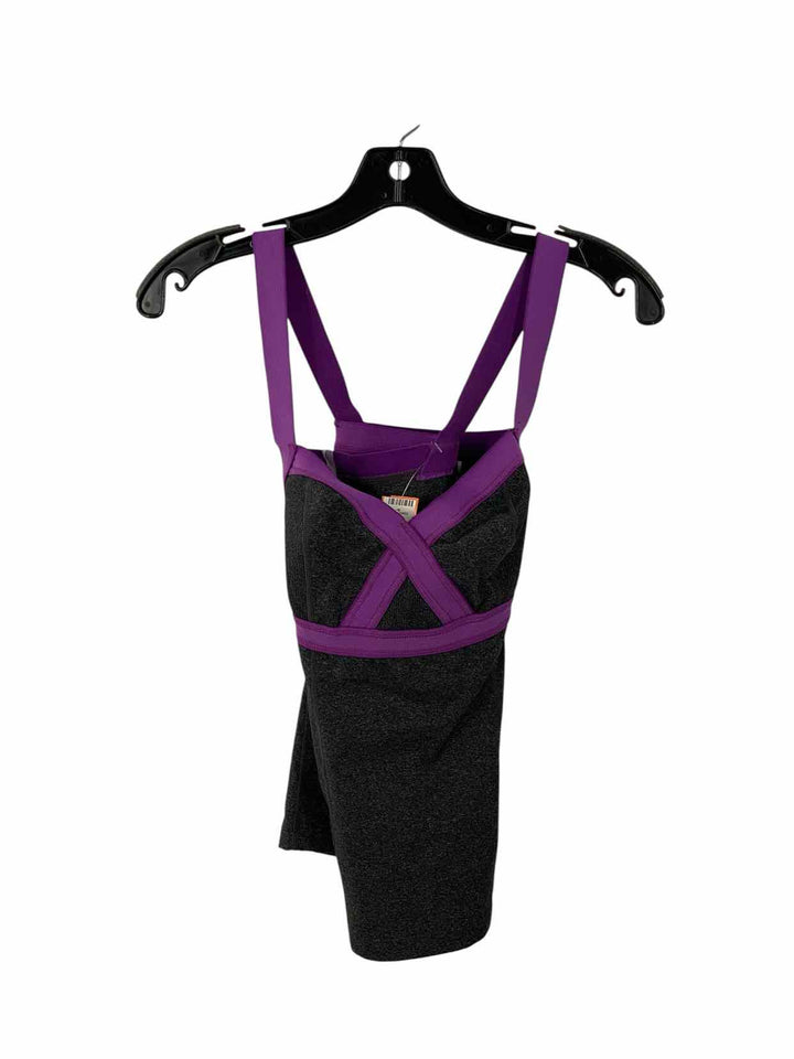 PrAna Size M Grey Purple Athletic Tank Top