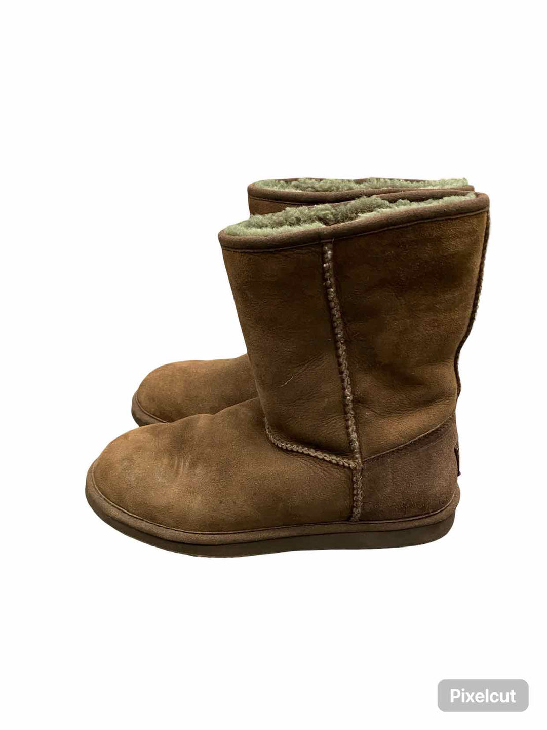 LL Bean Shoe Size 8 Brown Shearling Lined Boots(Ankle)