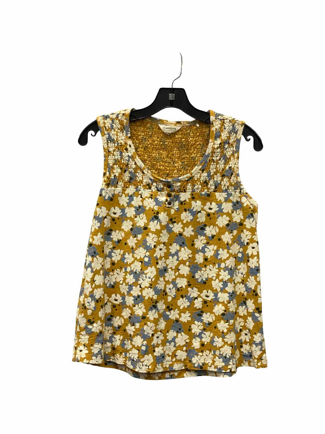 Aventura Size S Yellow Floral Tank Top
