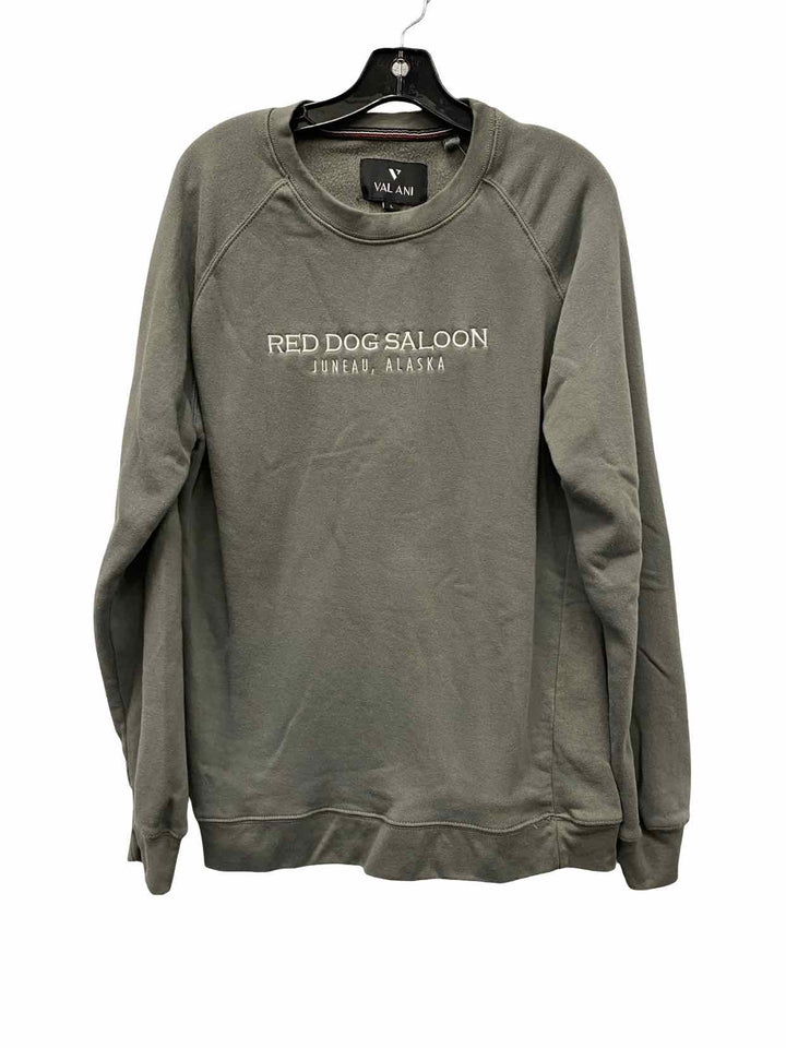 Red Dog Saloon Size L Green Sweatshirt