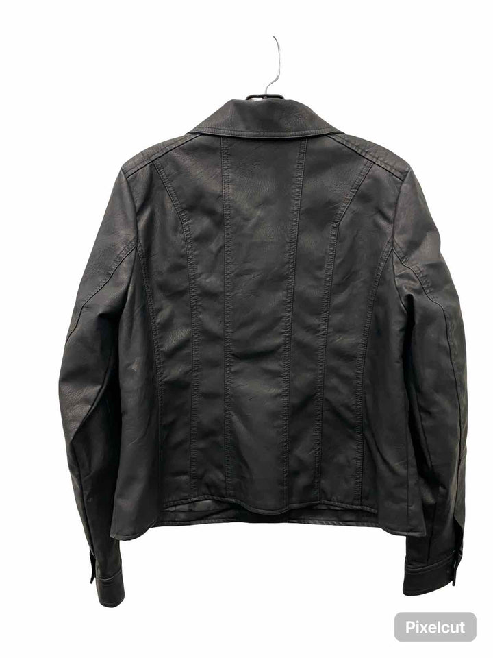 BACCINI Size M Black Polyurethane Jacket