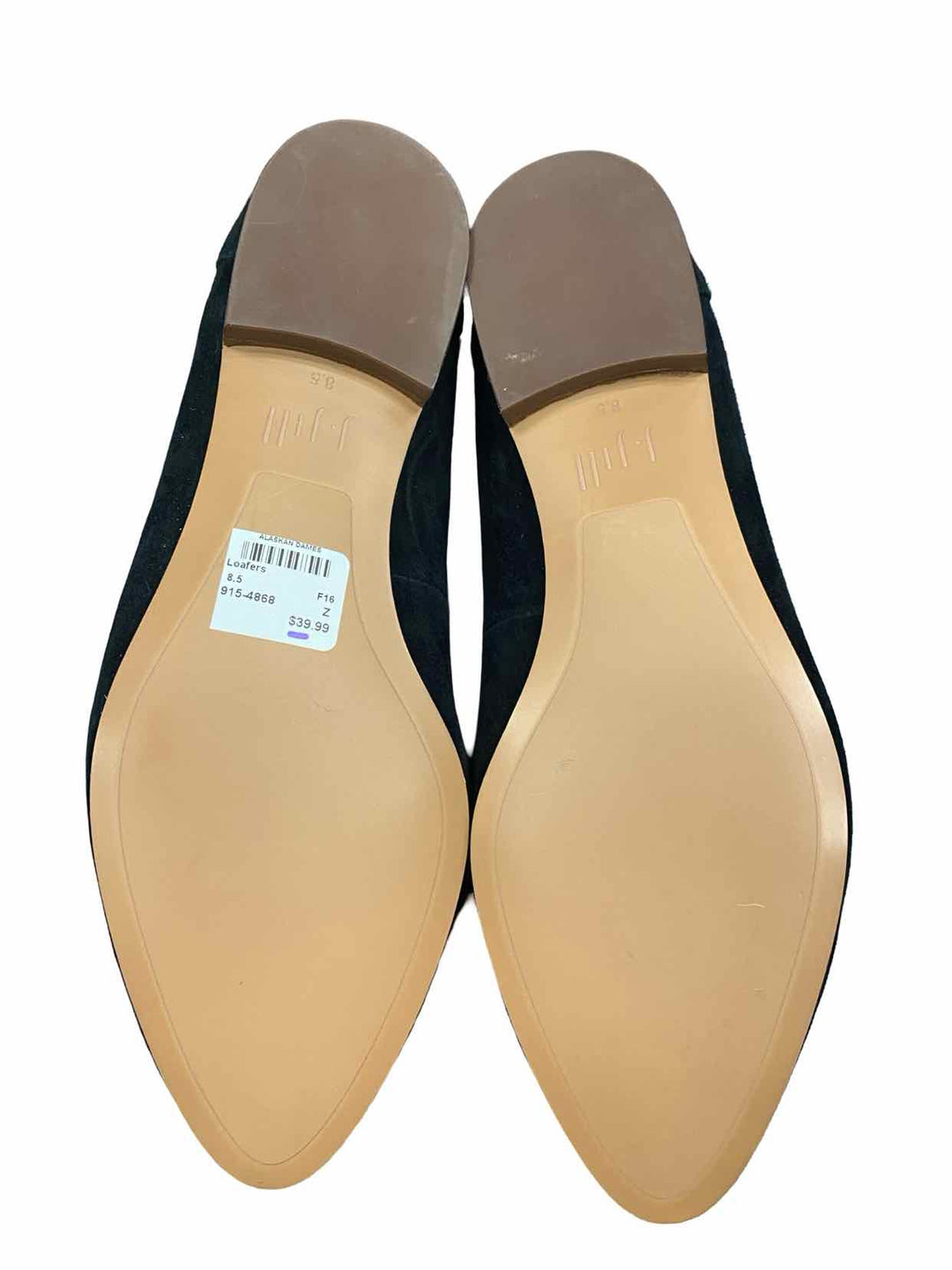 J Jill Shoe Size 8.5 Black Leather Loafers