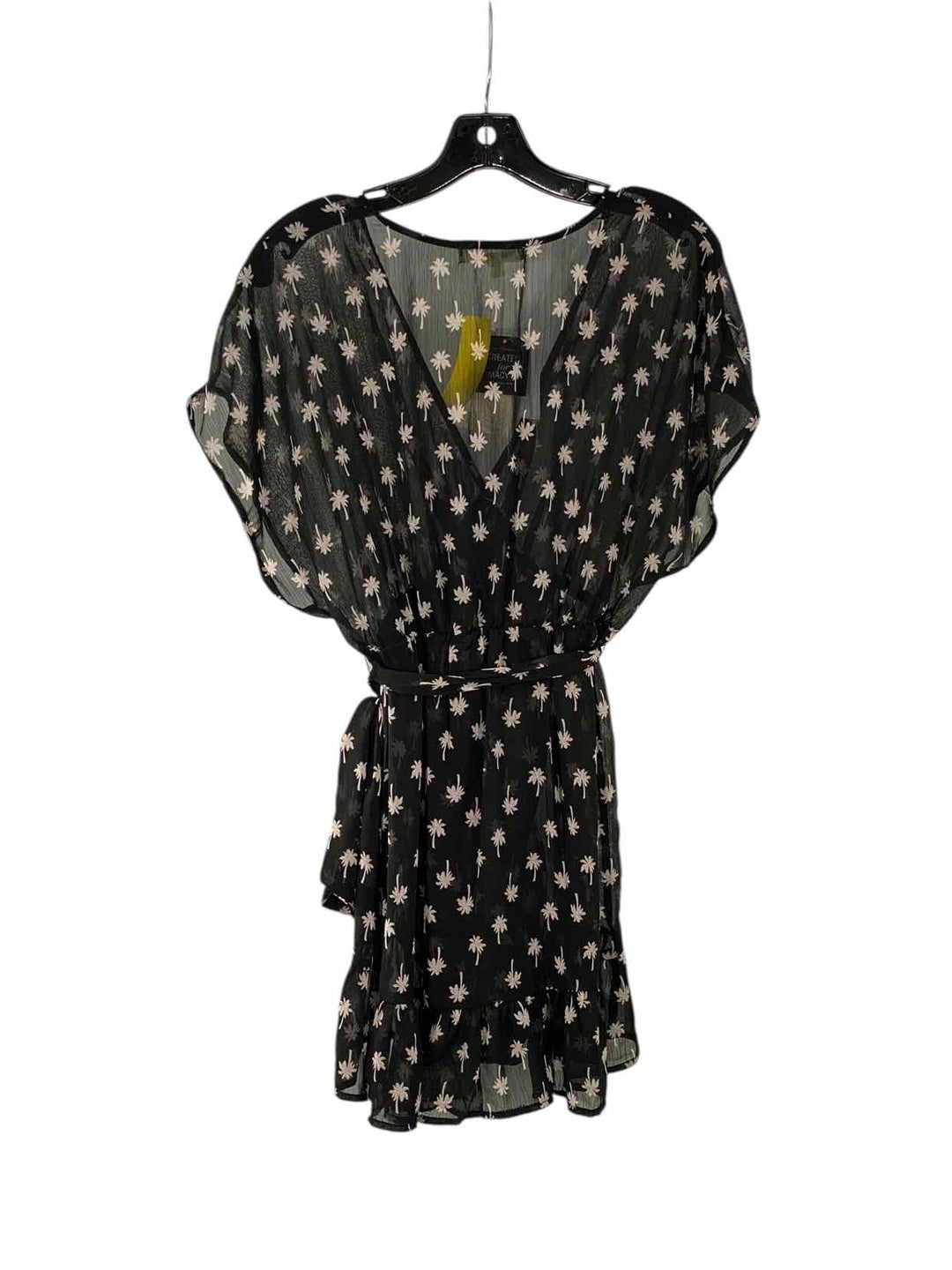 Miken Size S Black Print Dress