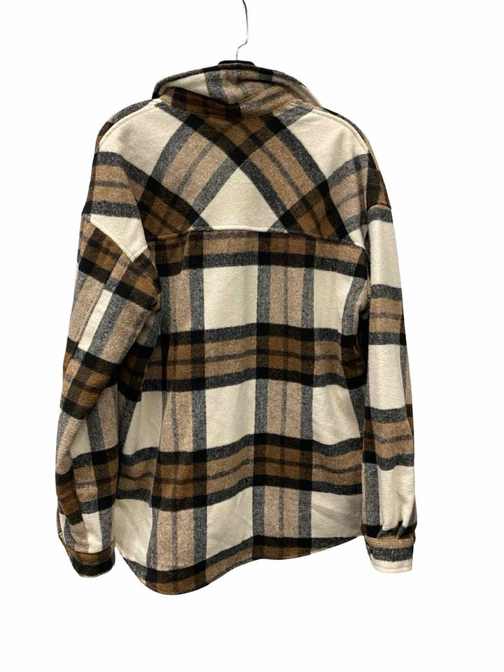 Thread and Supply Size M Brown Flannel Jacket (Outdoor)