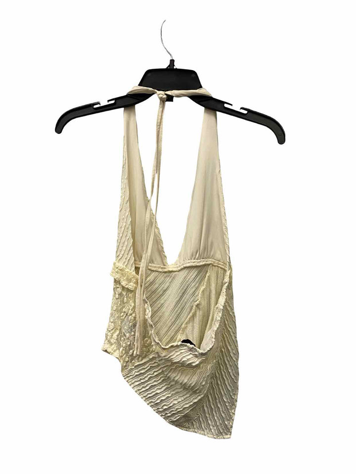Edikted Size M Cream Lace Tank Top