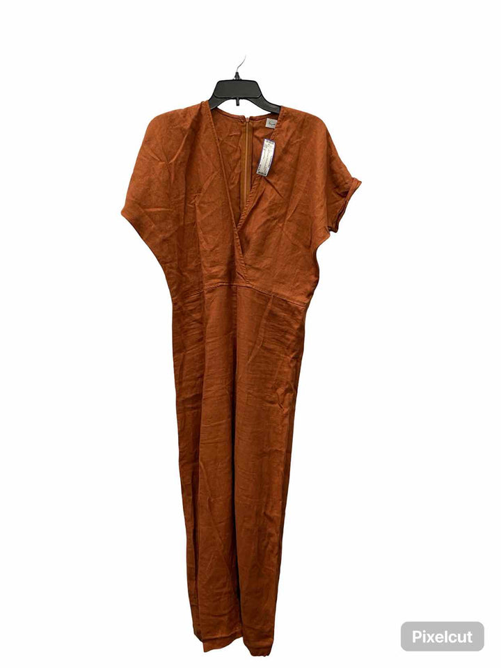 Love and Confuse Size S Blood Orange 100% Linen Dress