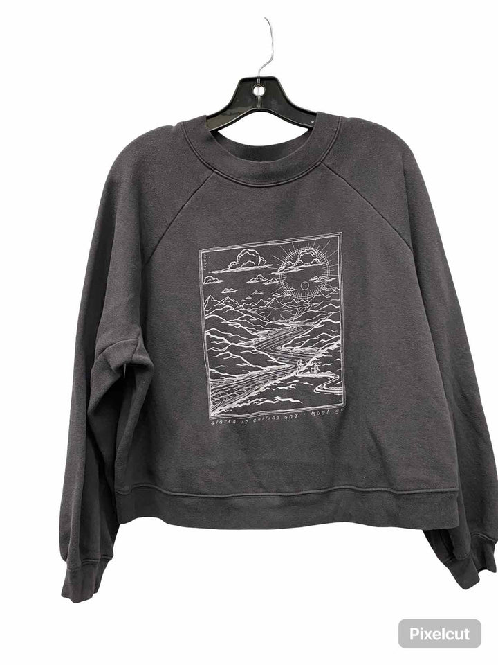 Unknown Brand Size L Grey Alaska is Calling Sweatshirt