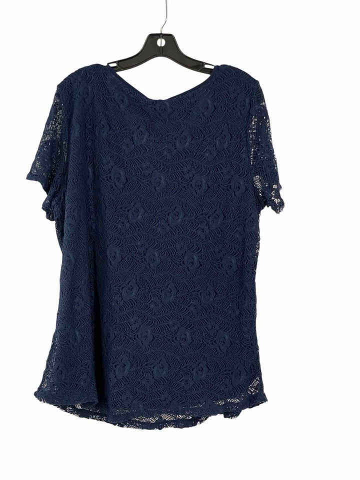 Leo & Nicole Size XXL Navy Short Sleeve Shirts