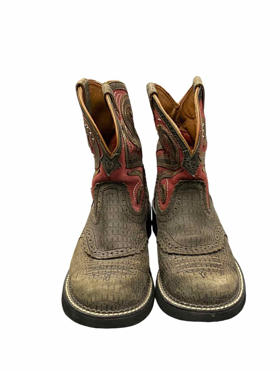 Ariat Shoe Size 8.5 Red Green Boots(Ankle)