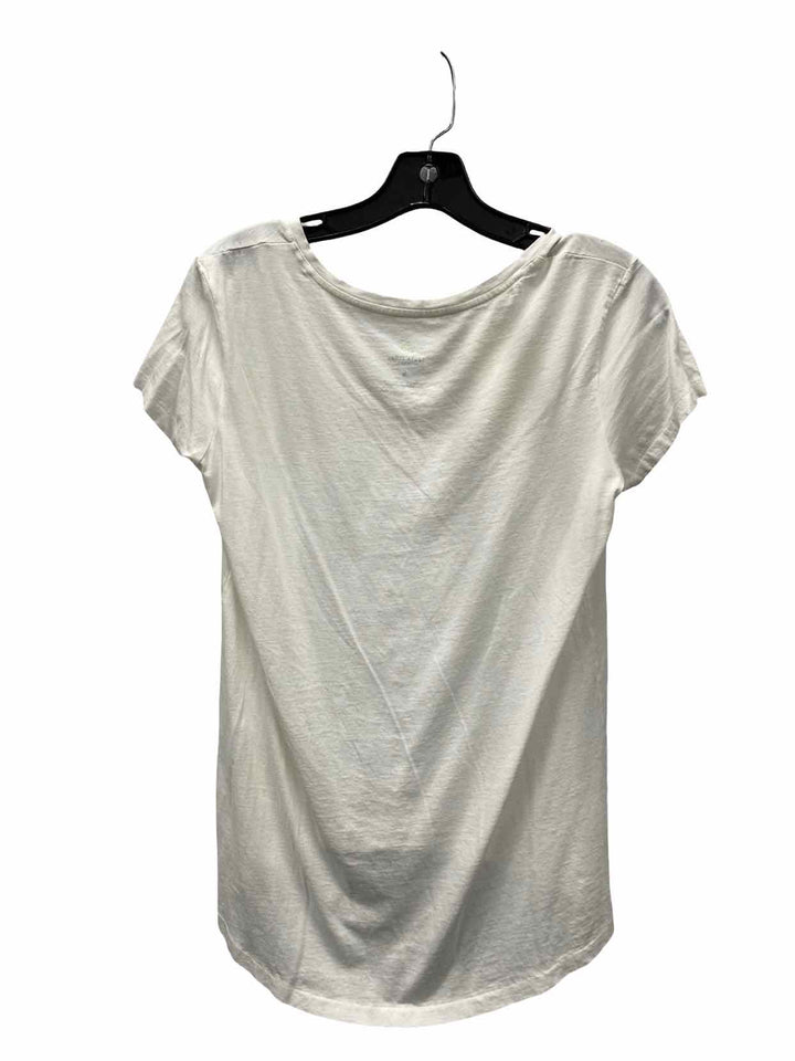 Truth Alone Size S White 100% Organic Cotton Short Sleeve Shirts