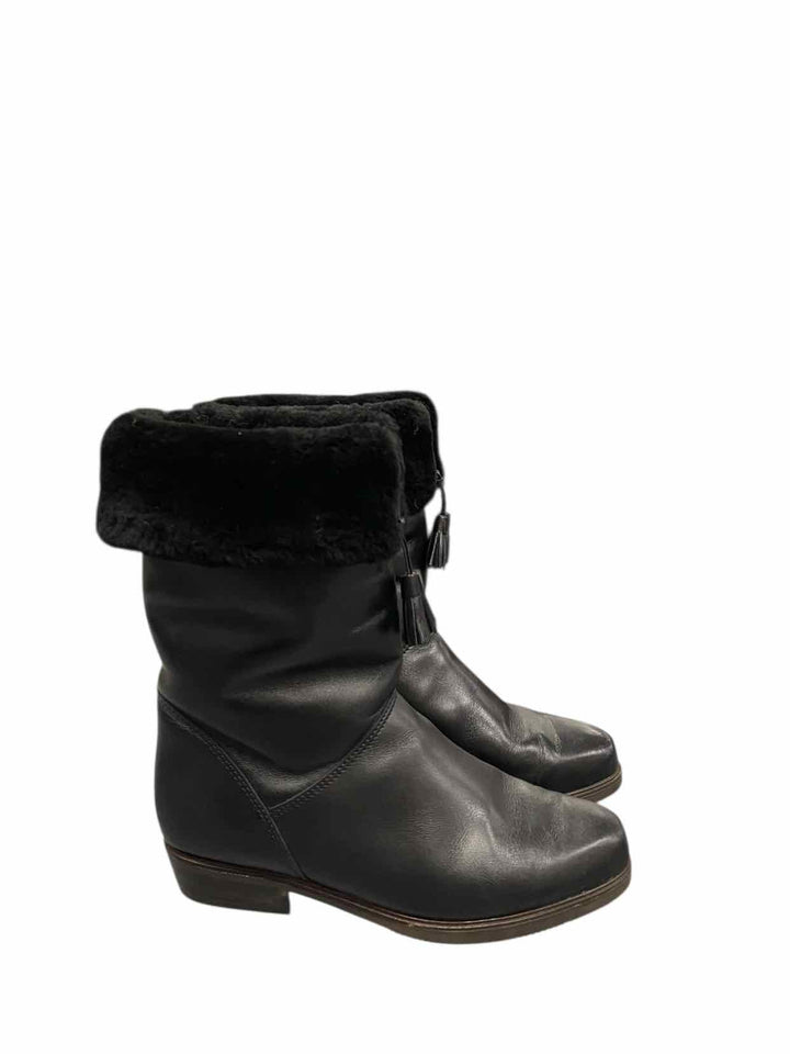 Pajar Shoe Size 39 Black Leather Shearling Lining NWOT Boots(knee)