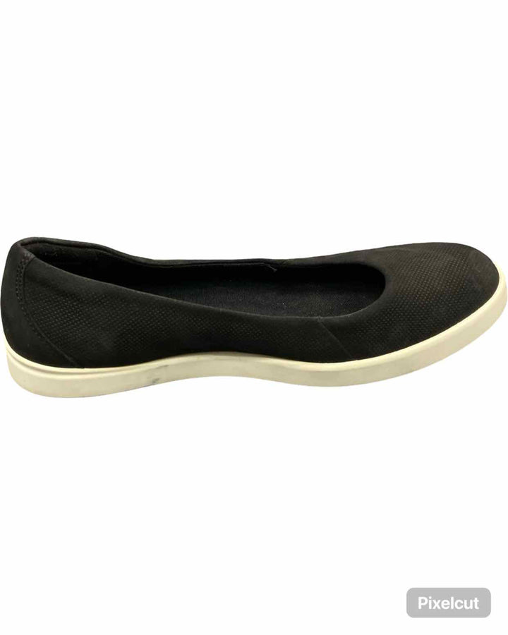 Ecco Shoe Size 40 Black Leather Flats