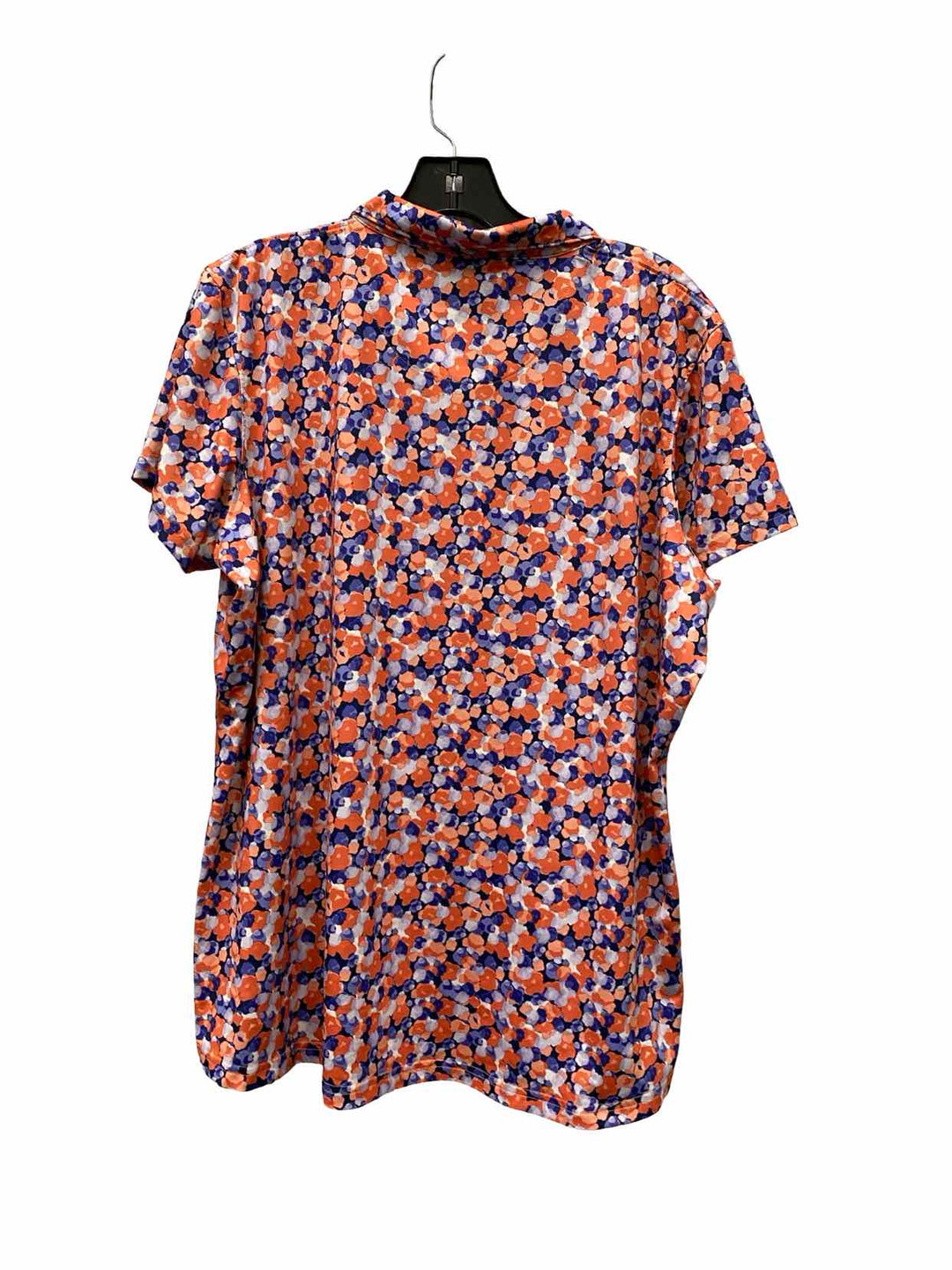 Pebble Beach Size XXL Purple Floral Short Sleeve Shirts