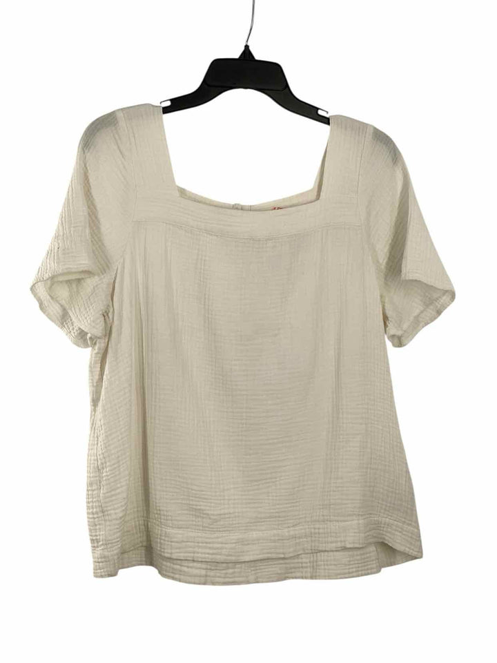 MadeWell Size L White Short Sleeve Shirts