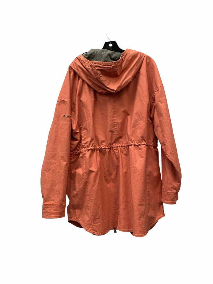Columbia Size XL Dark coral Sage Lake Long Lined Jacket (Outdoor)