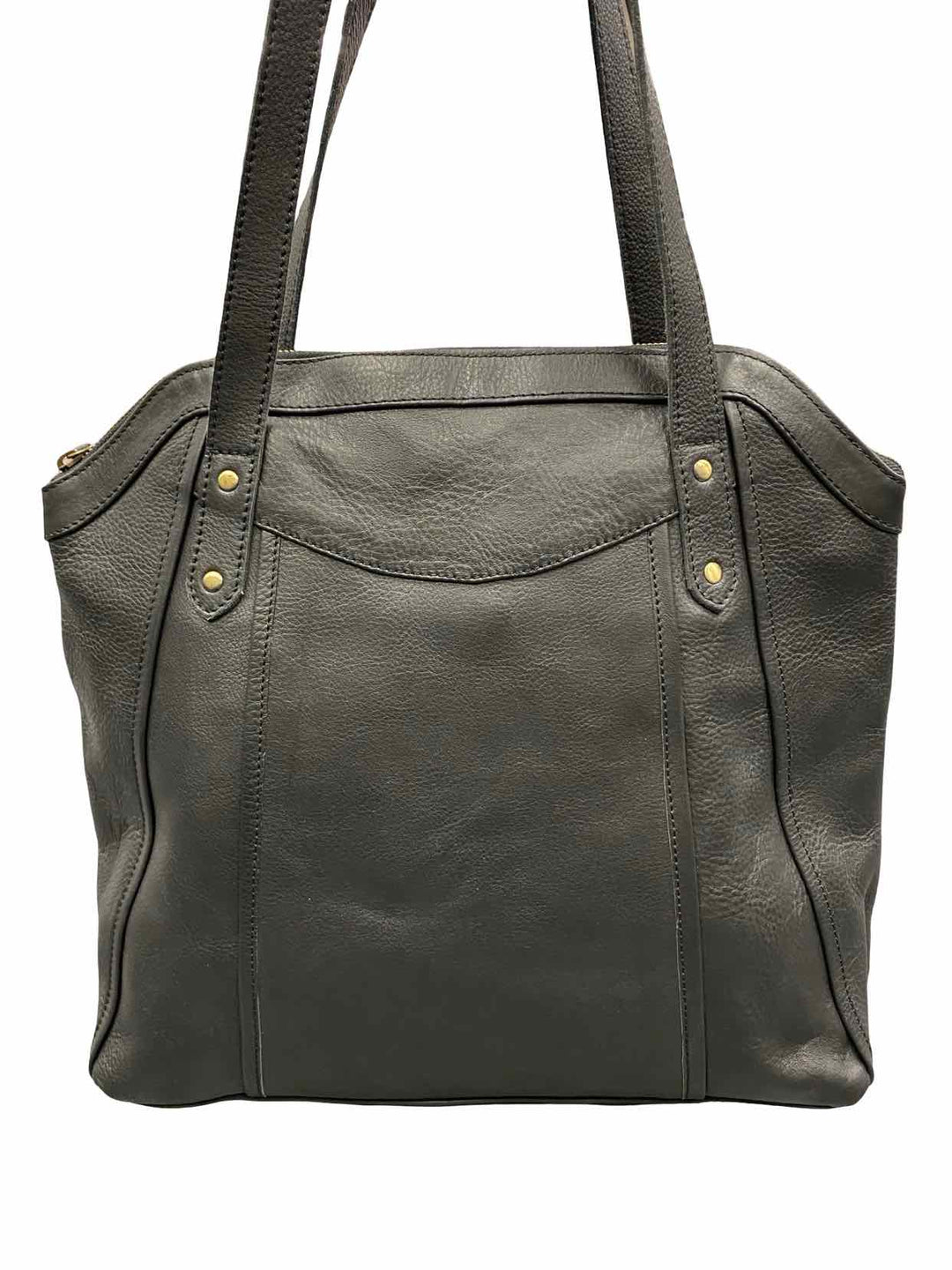 Noonday Collection Black Recycled Leather Tote Purse