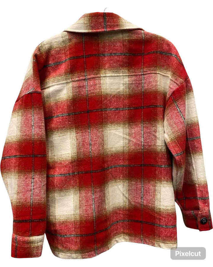 C by One Size XS Red White Plaid Jacket (Outdoor)