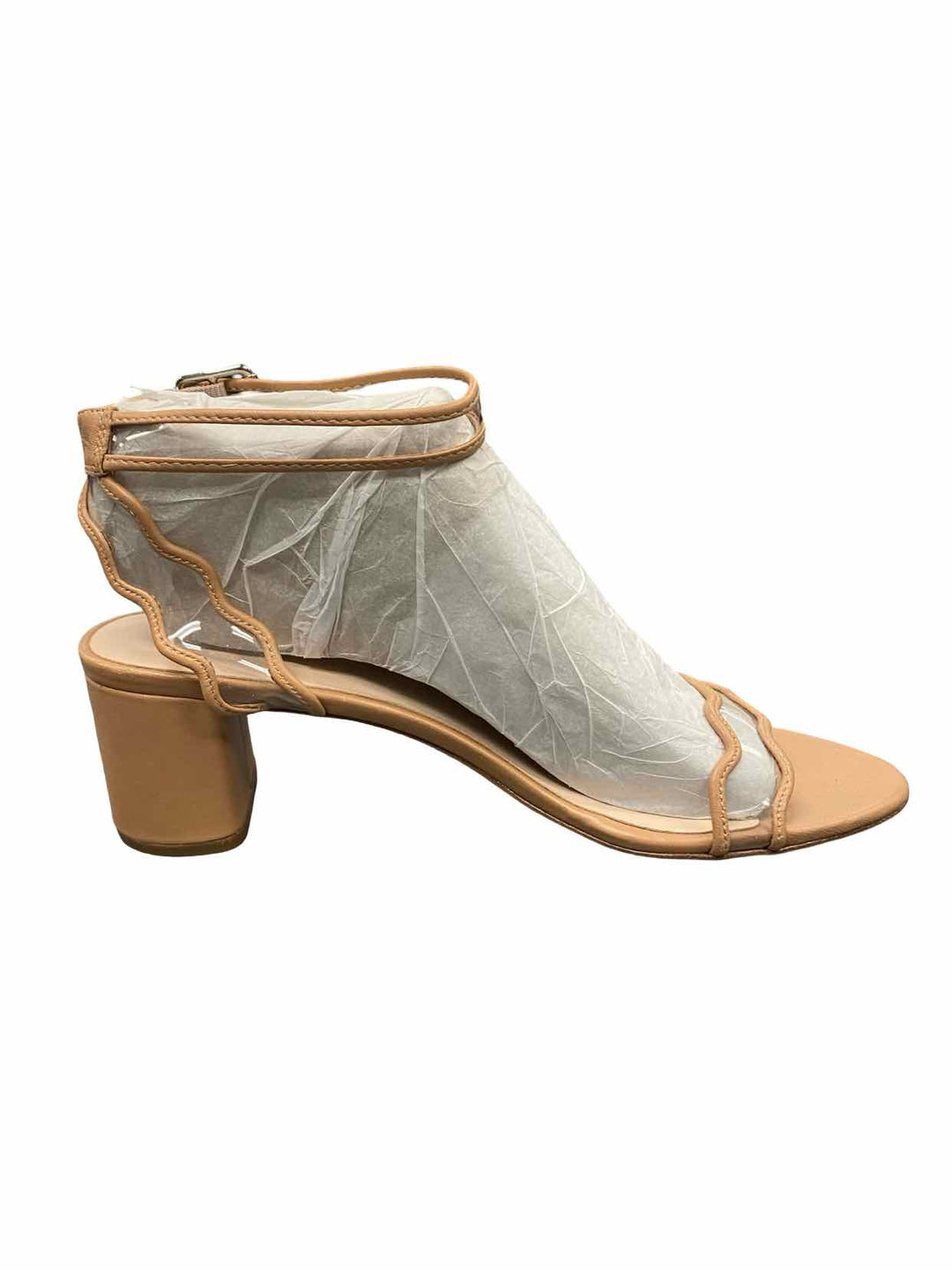 Loeffler Randall Shoe Size 9 Tan Scalloped Heels