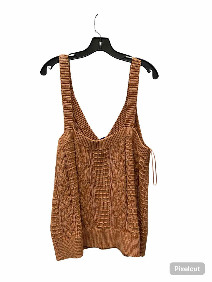 Banana Republic Size XL Brown Knit Tank Top