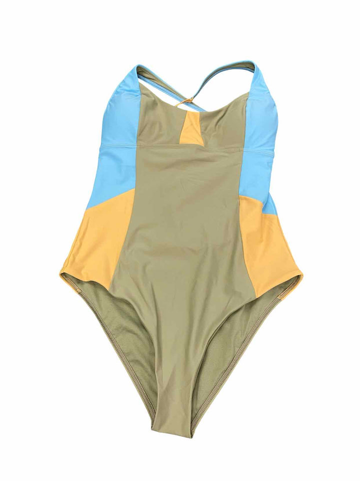 PrAna Size M Green Blue & Orange Swimsuit