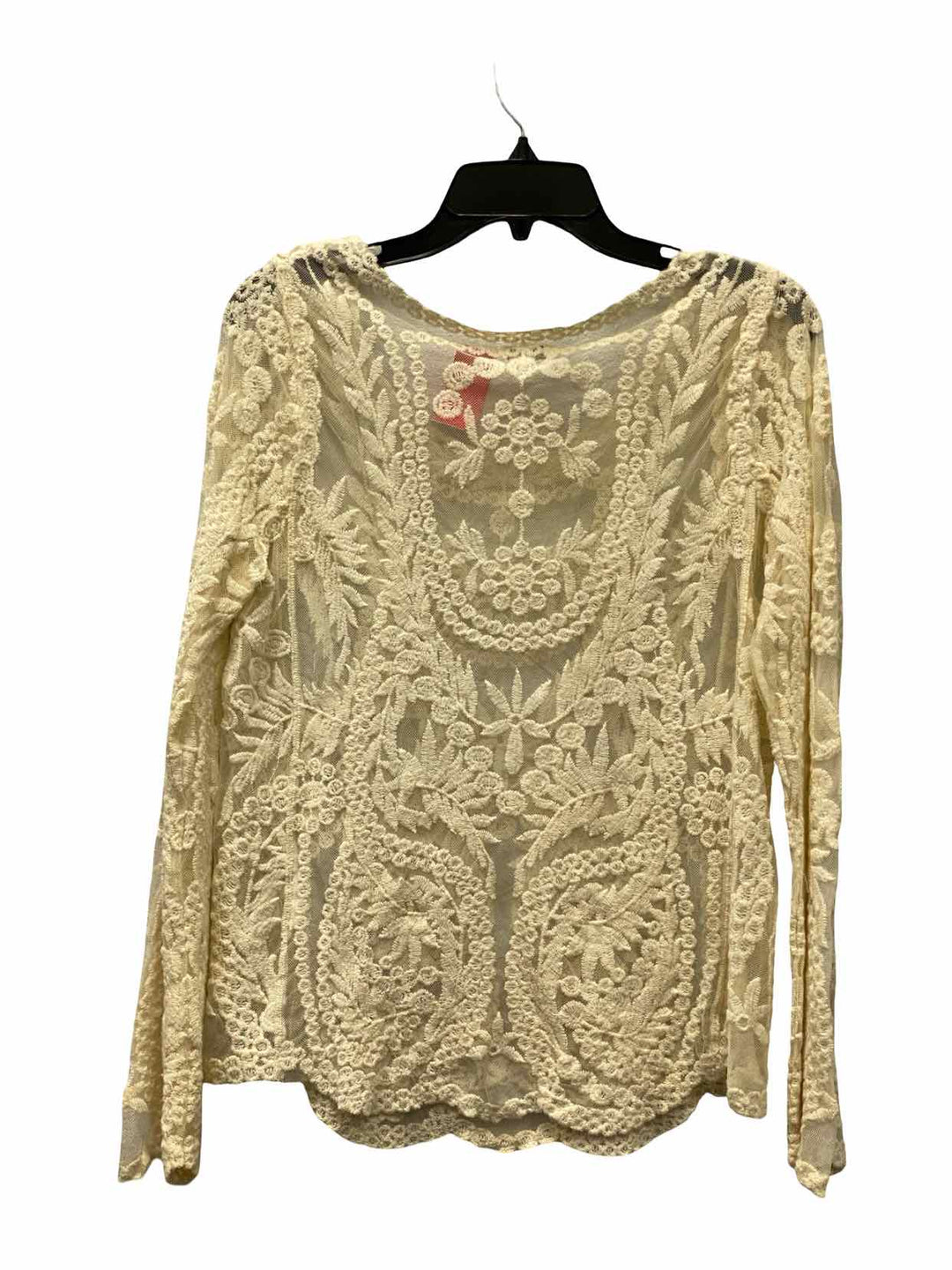 Soho Girls Size One Size Cream Lace Long Sleeve Shirts