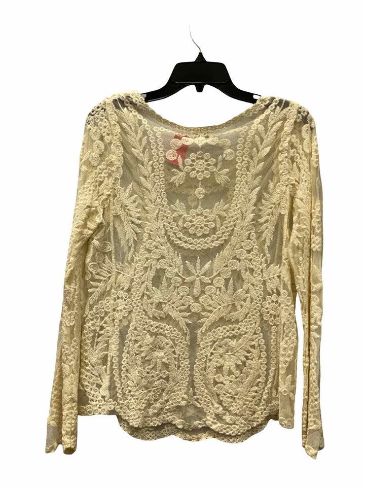 Soho Girls Size One Size Cream Lace Long Sleeve Shirts