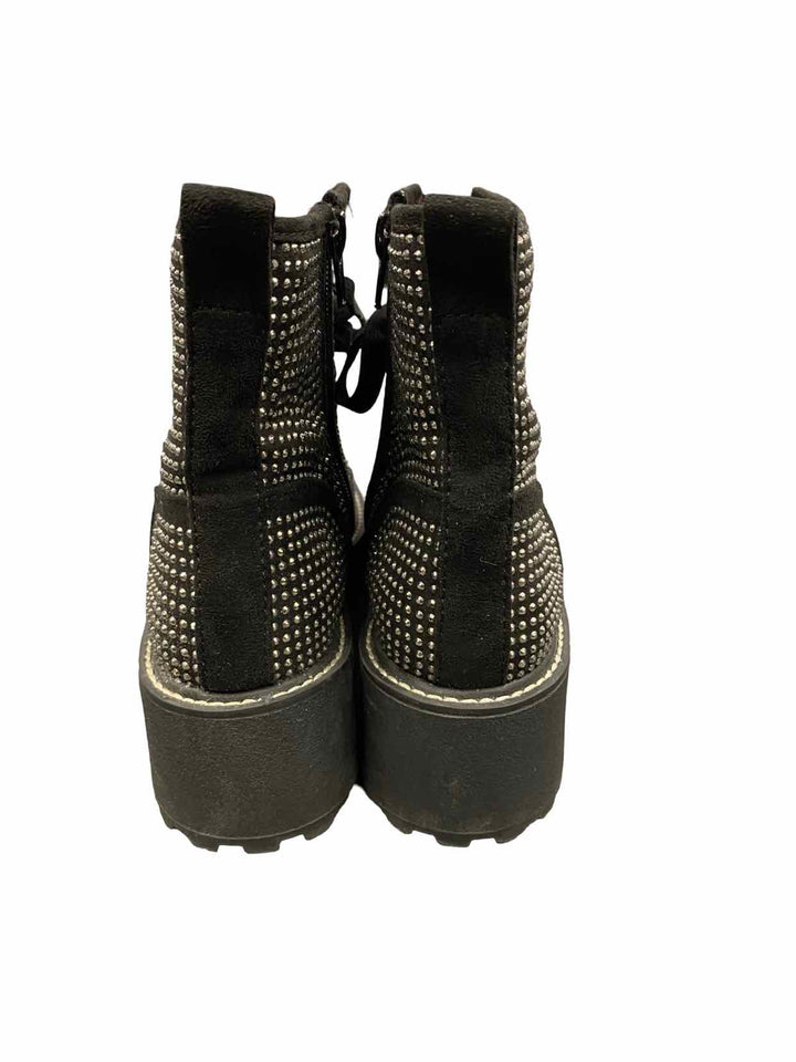 Madden Girl Shoe Size 7 Black studded Kurrt Combat Boots(Ankle)