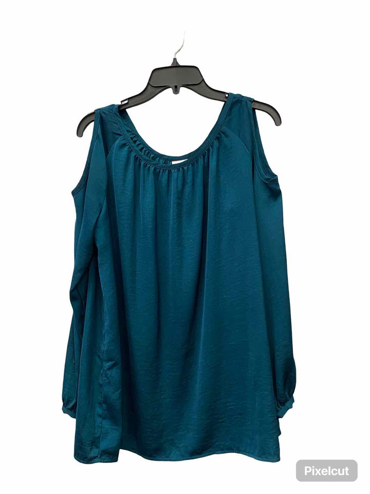 Cabi Size M Emerald Green Long Sleeve Shirts