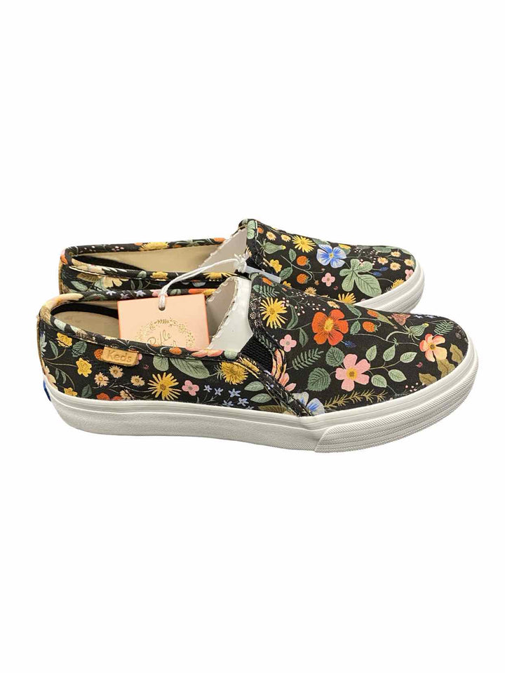 Keds Shoe Size 7 Black Floral Rifle Paper Co. NWT Sneakers